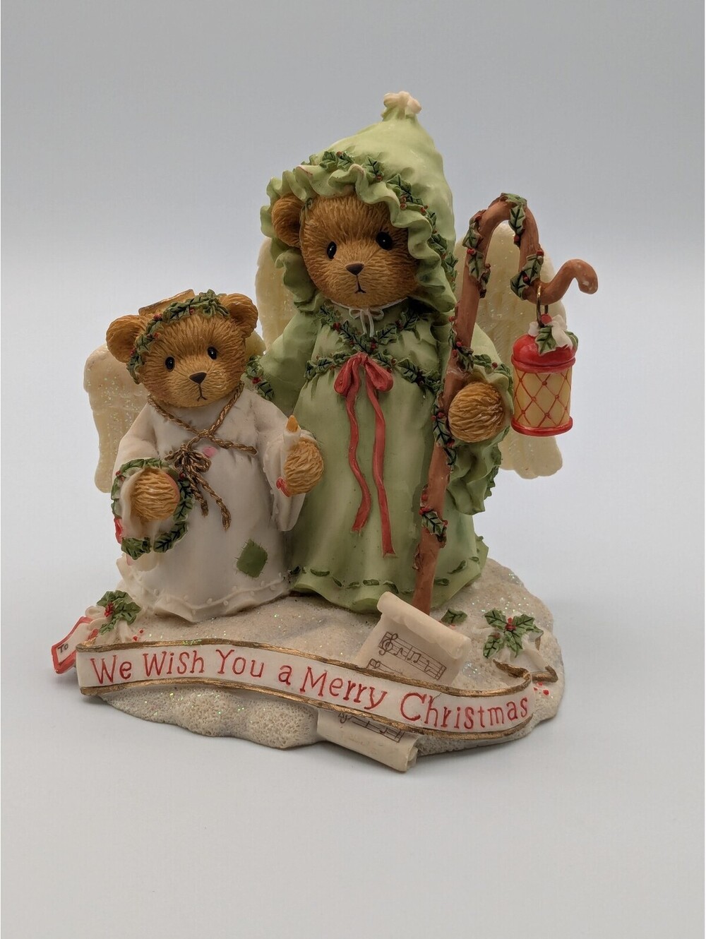 Cherished Teddies Beverly and Lila We Wish You a Merry Christmas (104145) 2002